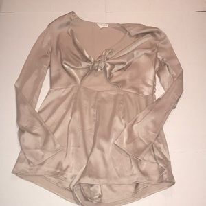 ⭐️Tan/gold cutout Romper💫